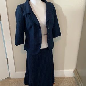 Size 8 Merona navy pin stripe suit
